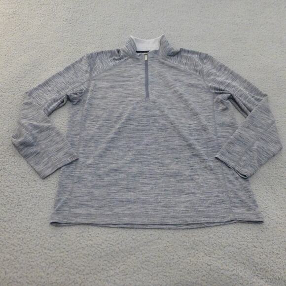 Ibkul Sweatshirt Mens Large Gray 1/4 Zip Pullover Thermal Golf Hiking Outdoor - Picture 1 of 9